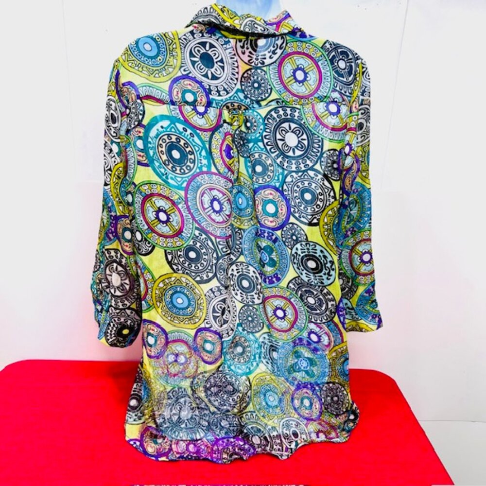 4 Blouses Sz  L/XL:  Christina-Susan Graver-Xhillllaration-GRAFF  Long Sleeve(58 - Picture 14 of 16